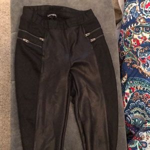 XS express pleather pants